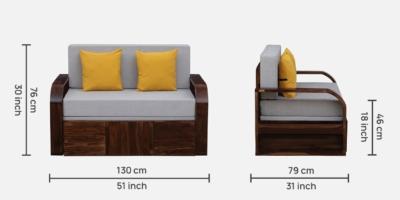 Minimalist Sofa Cum Bed with Smooth Finish and Daily Use Durability - Image 3