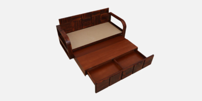 Sofa Bed with Comfortable Backrest and Built-In Drawer for Extra Storage - Image 8