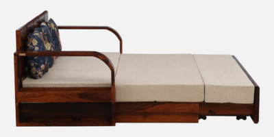 Sofa Bed with Comfortable Backrest and Built-In Drawer for Extra Storage - Image 9