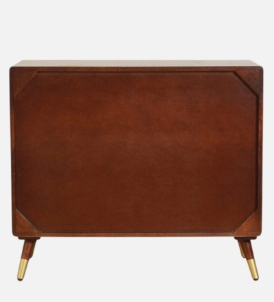 Antique Style Drawer Chest with Hand-Finished Details and Solid Sheesham Wood - Image 6
