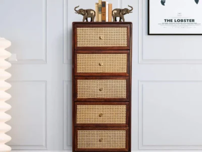 Nexora Chest of Drawers with Brass Fittings and Compact Storage Drawers