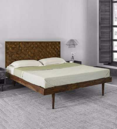 Relaxed Look Wooden Bed Sarve’s No Storage Model By Sarve Furniture - Image 7