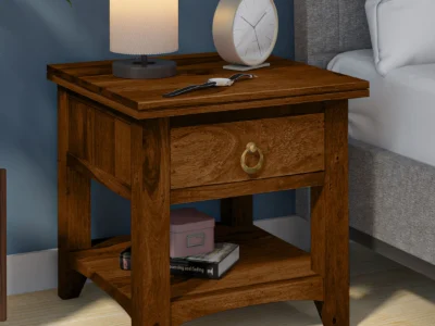 Elegant Bedroom Nightstand with Drawer by Sarve Furniture