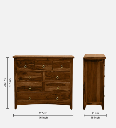 Wooden Drawer Cabinet with Locking Feature for Secure Storage in Homes - Image 3