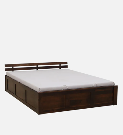 Verano Sheesham Wood Bed With Hydraulic Storage By Sarve Furniture - Image 4