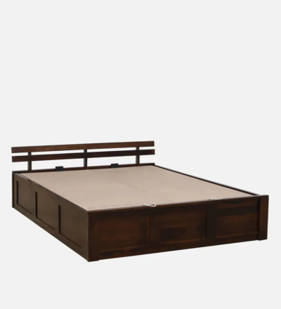 Verano Sheesham Wood Bed With Hydraulic Storage By Sarve Furniture - Image 6