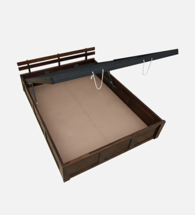 Verano Sheesham Wood Bed With Hydraulic Storage By Sarve Furniture - Image 7