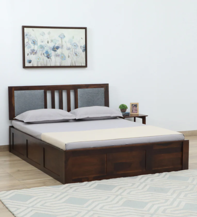 Srevik Sheesham Wood Bed with Hydraulic Storage by Sarve Furniture