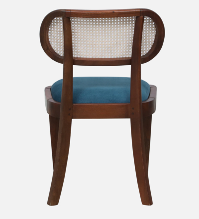 Solid Wood Dining Chair with Cushion and Natural Polish for Home (Set Of 2) - Image 5