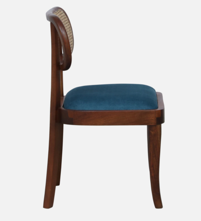 Solid Wood Dining Chair with Cushion and Natural Polish for Home (Set Of 2) - Image 6