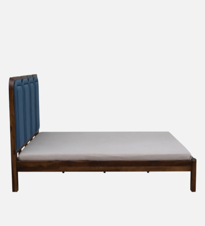 Wooden Bed with Tall Headboard and Smooth Polished Finish for Bedroom - Image 7