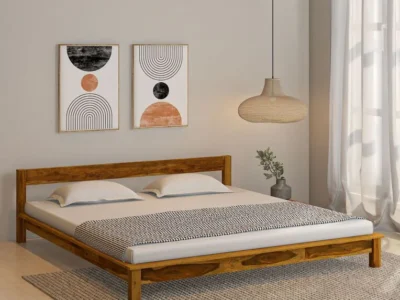 Handmade bed without storage Classic wooden bed frame Sarve Furniture wooden bed Wooden bed with no storage