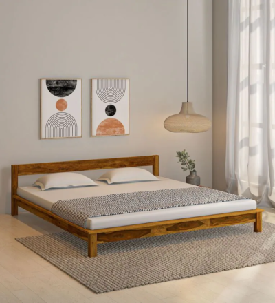 Handmade bed without storage Classic wooden bed frame Sarve Furniture wooden bed Wooden bed with no storage