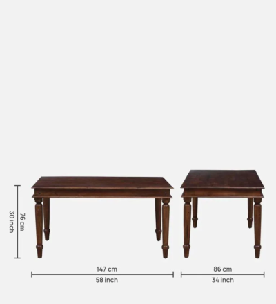 Affordable Solid Dining Set 6 Seater with Smooth Finish and Durable Structure - Image 4