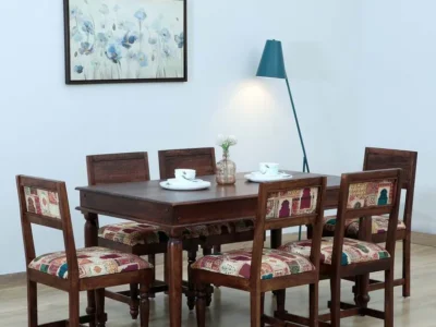 Affordable Solid Dining Set 6 Seater with Smooth Finish and Durable Structure
