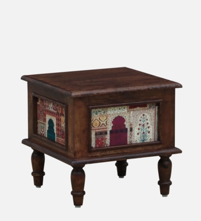 Stylish Nightstand For Bedroom in Sheesham Wood with Polished Finish - Image 5