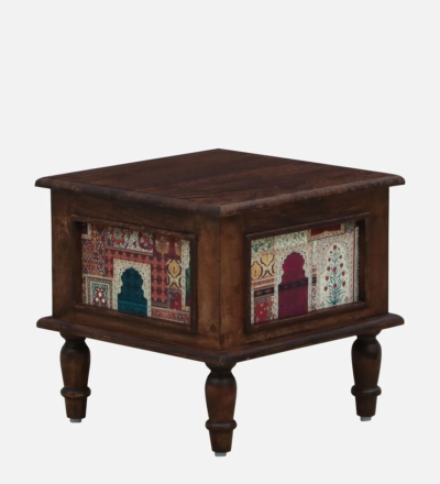 Stylish Nightstand For Bedroom in Sheesham Wood with Polished Finish - Image 6