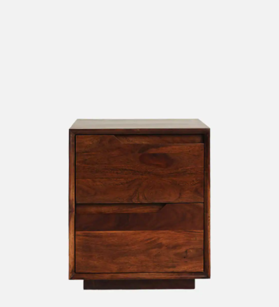Functional Wooden Bedside Table with Polished Wood Surface and Storage Drawer Option - Image 9