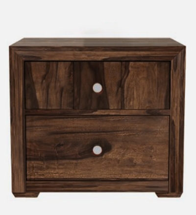 Modern Sheesham Bedside Table with Soft-Close Drawers and Sleek Look - Image 6