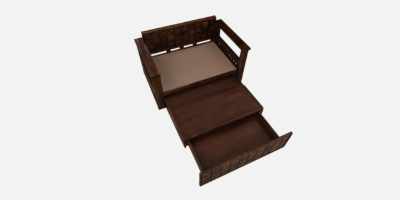 Elegant Sofa Cum Bed with Tufted Backrest and Ample Hidden Storage - Image 11