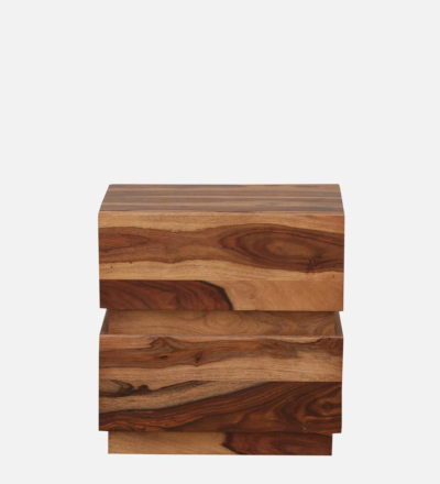 Sleek and Stylish Bedside Table Wooden with Two Drawers and Flat Top - Image 8