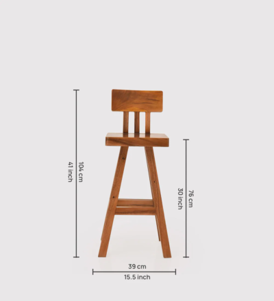 Sheesham Wood Bar Table Set for Balcony or Patio By Sarve Furniture - Image 3