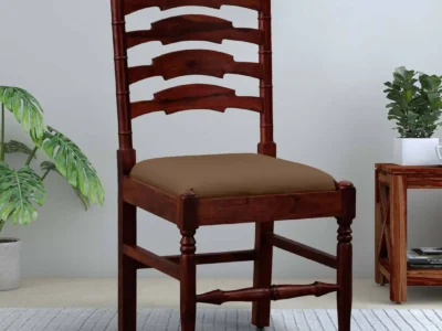 Modern Dining Chair for Wooden Table with Soft Cushion and Support (Set Of 2)