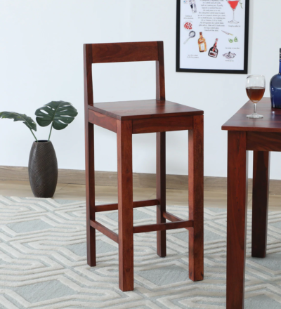 Wooden chair for breakfast bar Smooth wooden stool for kitchen Solid wood kitchen counter stool Elegant breakfast bar seating Morning meal bar chair Bar stool for kitchen island Minimalist wooden bar chair Wooden counter-height stool Home kitchen breakfast chair Compact bar chair design