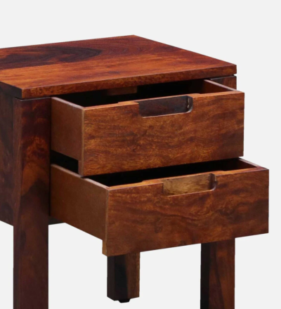 Vivid Wooden Bedside Table With Drawers By Sarve Furniture - Image 8