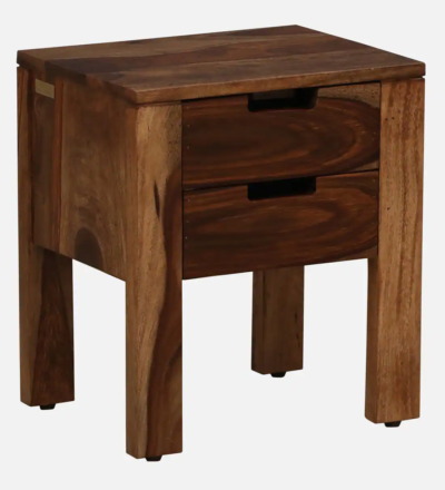 Vnkel Bedside Table Sheesham Wood With Drawers By Sarve Furniture - Image 5