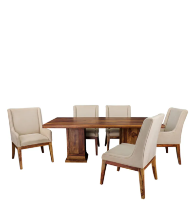 Modern Dining Set Home with Storage Drawer Table and Cushioned Chair Seats - Image 7