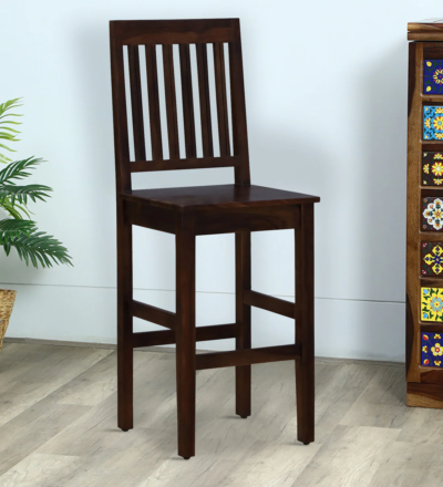 Wooden bar stool for counters High chair for kitchen bar Counter height bar stool Rustic solid wood stool Kitchen island bar seating Bar stool with wooden finish Solid wood kitchen furniture Compact wooden bar stool Durable kitchen bar chair Modern bar stool design