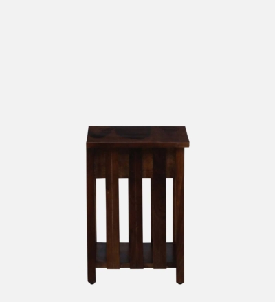 Functional Bedside Table with Open Storage Shelf and Single Pull Drawer - Image 4