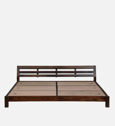 Strong Sheesham Wood Without Storage Bed By Sarve Furniture - Image 6