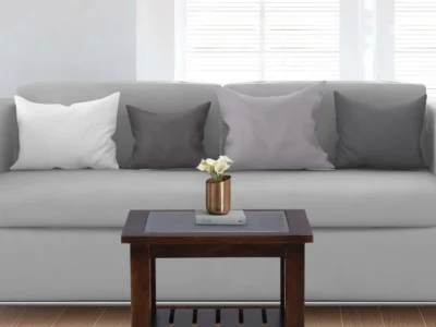 Contemporary Wooden Coffee Table with Storage Drawers and Smooth Top