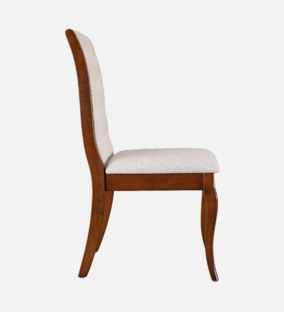 Designer Dining Chair with Wood Frame and Comfortable Upholstered Cushion (Set Of 2) - Image 6