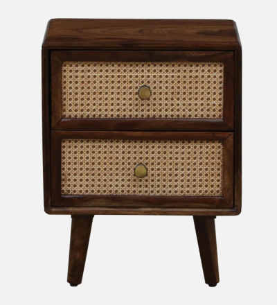 Axion Bedside Table Sheesham Wood By Sarve Furniture - Image 5