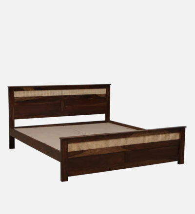 Sheesham Wood Bed Online Without Storage By Sarve Furniture - Image 4