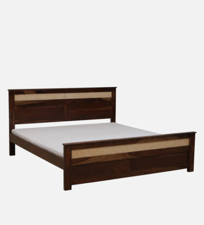 Sheesham Wood Bed Online Without Storage By Sarve Furniture - Image 6