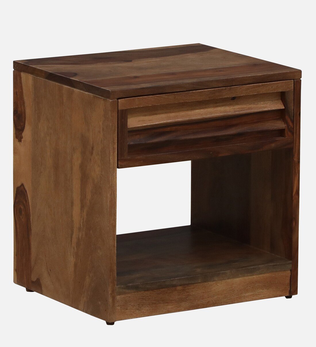 Nestlin Bedside Table Sheesham Wood With Drawer By Sarve Furniture - Image 5