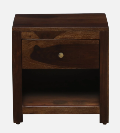 Nightstand Solid Wood with One Drawer and Convenient Bottom Open Storage - Image 5