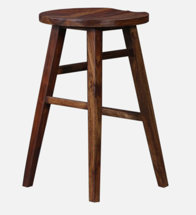 Vantage Sheesham Wood Tall Bar Stool By Sarve Furniture - Image 4
