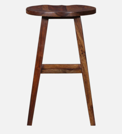 Vantage Sheesham Wood Tall Bar Stool By Sarve Furniture - Image 5