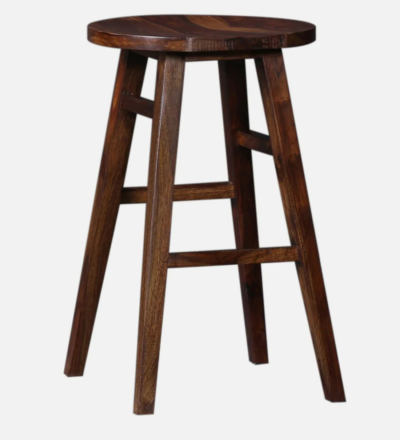 Vantage Sheesham Wood Tall Bar Stool By Sarve Furniture - Image 7