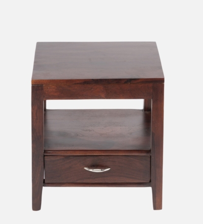 Sheesham Wood Bedside Table with Drawer By Sarve Furniture - Image 4