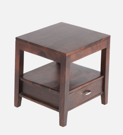 Sheesham Wood Bedside Table with Drawer By Sarve Furniture - Image 5