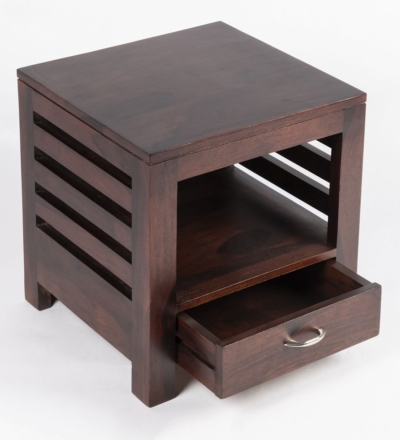 Elegant Wooden Bedroom Nightstand with Soft-Close Drawers and Functional Open Bottom Shelf - Image 7