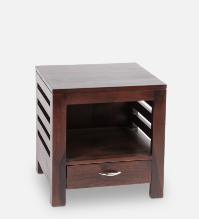 Elegant Wooden Bedroom Nightstand with Soft-Close Drawers and Functional Open Bottom Shelf - Image 8
