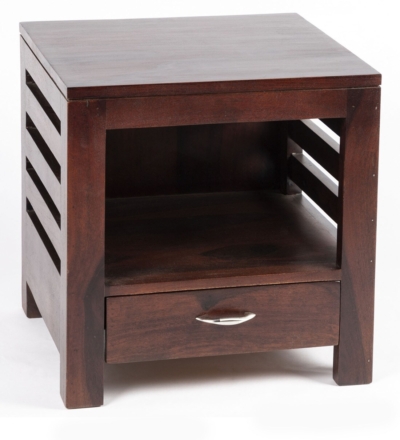 Elegant Wooden Bedroom Nightstand with Soft-Close Drawers and Functional Open Bottom Shelf - Image 6