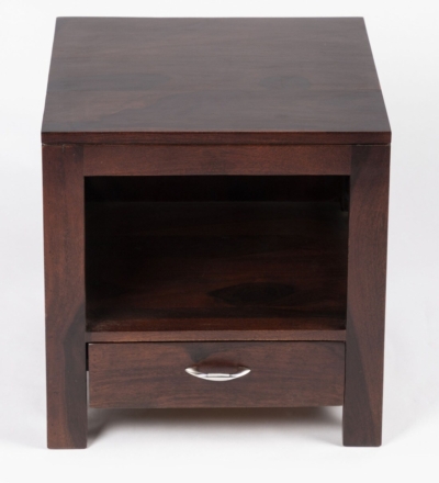 Elegant Wooden Bedroom Nightstand with Soft-Close Drawers and Functional Open Bottom Shelf - Image 5